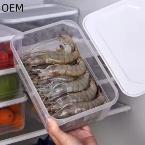 Caja de almacenamiento prefabricada de plástico duradero, organizador de oficina, contenedor de almacenamiento de alimentos para cocina, respetuosa con el medio ambiente, estilo moderno - Product Image 4