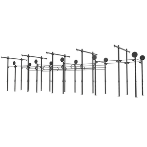 VULCANFIT - Plataforma Metálica Independiente para Entrenamiento Funcional, 10 Secciones con Soporte para Pelotas de Pared - Product Image 6