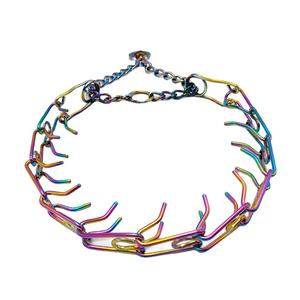 Collier de dressage pour animaux de compagnie de luxe réglable pour chiens avec motif imprimé en acier inoxydable, style classique de luxe, grands chiens - Product Image 1