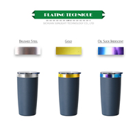 Gobelet isotherme en acier inoxydable personnalisé, vente en gros, mug à café de voyage, 10 oz, 20 oz, thermos, tasse à boisson, gobelet chaud et froid