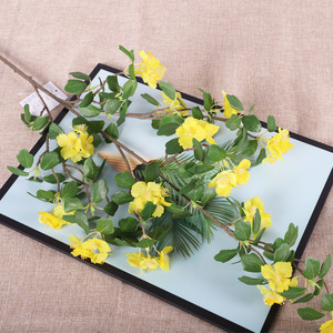 Flor de Albaricoque Artificial de Seda, 113.5cm de Altura, Simulación Realista, Decoración para Bodas y Hogar - Product Image 2