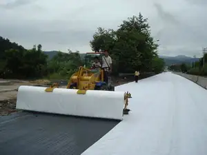 Geotextile ผู้ผลิตโรงงานไนลอน Geotextile ผ้า350กรัม/M2ไม่ทอ Geotextiles