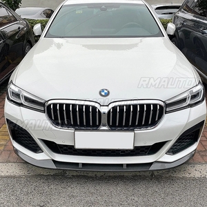 3 Piezas de Difusor de Parachoques Delantero para BMW Serie 5 G30 LCI M Sport 525i 530i 540i 2020-2022+, Aspecto de Fibra de Carbono Negro Brillante - Product Image 5
