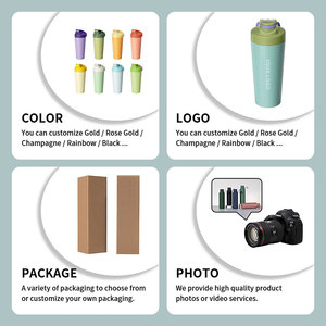 Cho houroffer Thép Không Gỉ Bền Phòng Tập Thể Dục Shaker Cup 750Ml Rò Rỉ Bằng Chứng Cho Máy Xay Sinh Tố Chai Với Trộn Bóng Cho Protein Lắc - Product Image 6