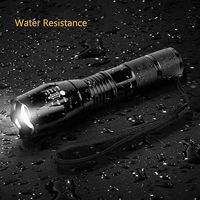 Lampe torche tactique portative à main, batterie 18650 AAA, zoom, rechargeable, LED, étanche, lampe torche, lanternes