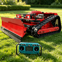 Tondeuse à gazon télécommandée SDLOT en gros, certifiée CE EPA EURO5, coupe-herbe sur chenilles pour jardin et ferme