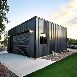 Abri de <span class=keywords><strong>garage</strong></span> en acier moderne préfabriqué à haute résistance pour divers types de véhicules - Product Image 1