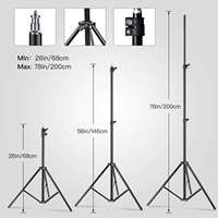 Kit de photographie vidéo BeiYang avec ampoule LED 85W à télécommande, boîte à lumière douce 50x70cm et trépied de 2m