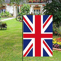 Drapeau de jardin de fête 12x18 pouces, drapeau britannique patriotique national pour la décoration extérieure
