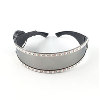 Lunettes de fête d'Halloween pour adultes FineGreen FG-GL LED en plastique, fonctionnant sur piles, lumineuses et clignotantes, avec différentes couleurs pour une utilisation en extérieur