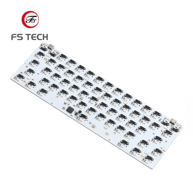 Professionele Custom Draadloze Mechanische Toetsenbord Pcb Hotswap 60% Fabrikant Hot Swappable Toetsenbord Pcb