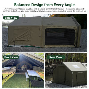 COOdy เต็นท์ลม8.0 + กรอบ, เต๊นท์ผ้าฝ้ายสุดหรูเต็นท์ลมตั้งแคมป์ขนาดใหญ่สำหรับการผจญภัยกลางแจ้ง - Product Image 3