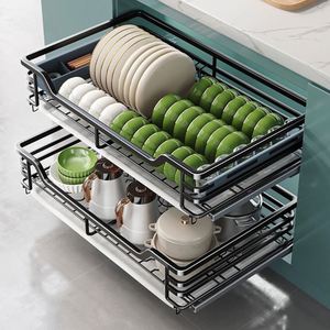 Factory Direct Heavy Duty <b>Kitchen</b> Cabinet Drawer Pull Out Sliding <b>Pantry</b> Shelves Drawer Storage Organizer Basket for <b>Kitchen</b> - Product Image 2