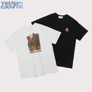 เสื้อยืดผ้าฝ้าย100% ไฮเอนด์สำหรับชาย & หญิงคอกลมนุ่มระบายอากาศได้ดีปรับแต่งสไตล์และโลโก้ของคุณ-ผลิตในเวียดนาม - Product Image 2