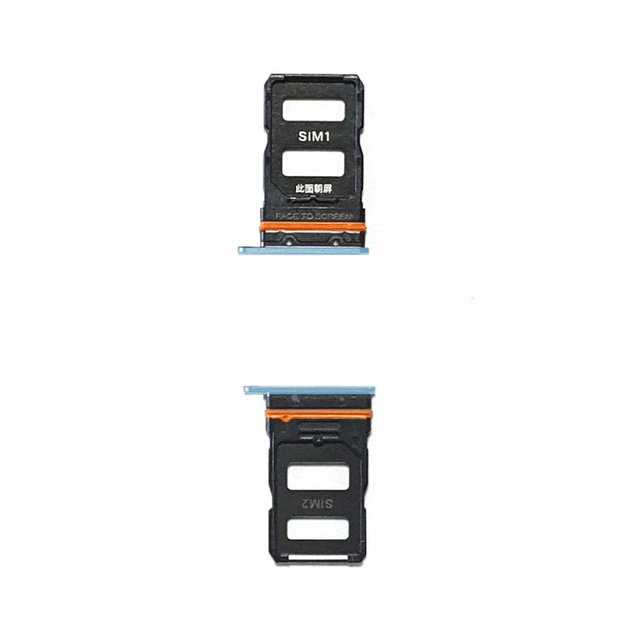 For Mi 12 Sim Tray Blue Dual Sim Card Holder Replacement ABS Material Mobile Phone Accessory