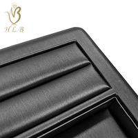 Plateau de présentation de bijoux en similicuir tout-en-un, logo personnalisé, plateaux de rangement pour bijoux