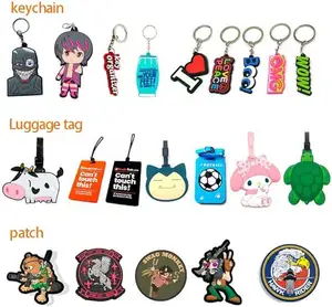 Custom High Quality Soft Pvc Keychain Logo Soft Rubber Key Chain Silicone Keyring Rubber Personalized 3d Customized KEY CHAIN