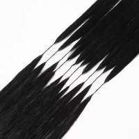Extensions de cheveux humains au crochet en plumes noires naturelles, pré-séparées, sans nœuds, pour tresses au crochet, vente en gros