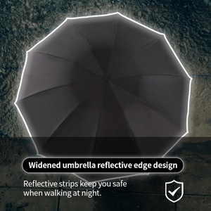 Manual Open Close Compact Inverted Umbrella Carrying Case Iron <b>Frame</b> Glass Fiber Ribs Portable Windproof Travel Folding Umbrella - Product Image 5