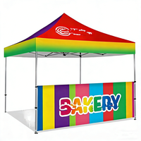 Stand de 10x10 pieds à installation instantanée avec graphisme intégré sur toutes les surfaces visibles, forfait complet comprenant des murs, pour salons professionnels et événements