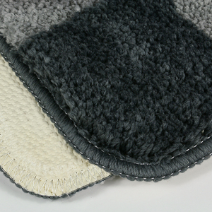 Stong Thảm Chần Sợi Nhỏ Thấm Nước Thảm Nhà Tắm Vải Dệt Hoa Jacquard Chống Trượt Thiết Kế Lưới Nhỏ Màu Gradient - Product Image 3