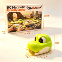Jouets Sam - 2 serpents magnétiques interactifs télécommandés pour enfants - Jouet de farce - Serpent gourmand