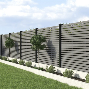 Clôture de confidentialité Maison décorative en aluminium Wpc Clôture de jardin et portails <span class=keywords><strong>pour</strong></span> cour Panneaux de clôture extérieurs Écrans décoratifs en Wpc - Product Image 1