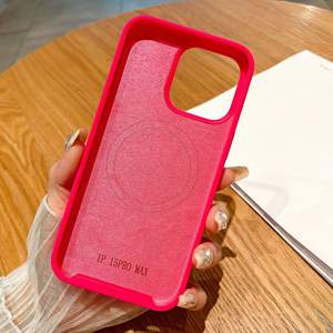 Coque de téléphone magnétique intégrée pour Apple 17, pour iPhone 16, couleur bonbon simple, 15 grands trous, 14 coques de protection - Product Image 3