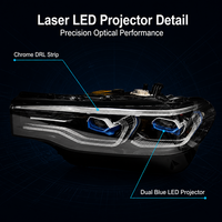 Phare avant LED laser d'occasion d'origine démonté pour BMW X7 G07, réparation automobile, référence OE : 63119852961 63119852958
