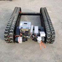 Châssis de transport agricole robotisé électrique de 0,5 tonne à chenilles en caoutchouc télécommandé à vendre