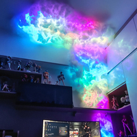 Lampe LED intelligente DIY en forme de nuage de foudre pour Xiaomi, décoration d'ambiance pour chambre à coucher et salle de jeux, éclairage mural et de plafond RGB, veilleuse