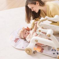 Porteur évolutif 3-en-1 interactif pour bébé : trotteur, centre d'activités et tapis de fitness pour nourrissons