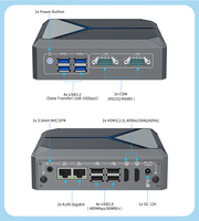 Mini PC Sin Ventilador en Oferta, Intel N150 Twin Lake, DDR5, 3 M.2, 2 COM, RS485, 8 USB, 4K Dual HD, TPM 2.0, Watchdog, Computadora Industrial IoT