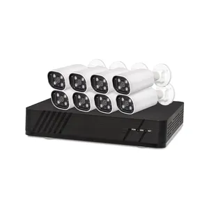 זול תעשיית CCTV מצלמה מעקב IP DVR ערכת מערכת מסרי לנקה Voiture סט 8 Ch Hd NVR אבטחת CCTV חיצוני מערכת