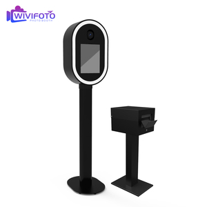 WIVIFOTO Nouvel équipement de location pour événements, fournitures de mariage, miroir ovale portable, support pour DSLR/iPad, écran tactile, en métal et aluminium, pour la photographie d'événements - Product Image 2