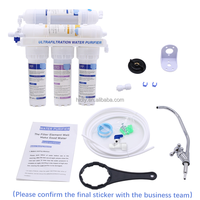Purificateur et Filtre à Eau en 5 Étapes pour Boisson Alcaline, avec Ultrafiltration, Pierre Minérale et Charbon Actif pour Usage Domestique et Boisson Instantanée