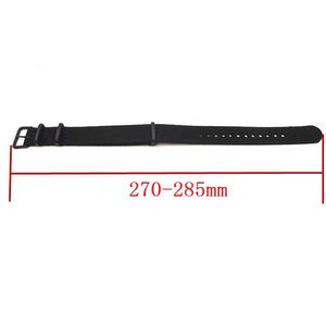 Bracelet de Montre de Luxe <span class=keywords><strong>Daniel</strong></span> <span class=keywords><strong>Wellington</strong></span> à Boucle Noire avec Rayures en Nylon Blanc Gris Bleu – Disponible en Tailles 18mm, 20mm, 22mm - Product Image 6