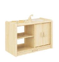 Armoire de cuisine en bois Zhiqu Manor pour enfants, meuble de rangement pour jeu de rôle dans la cuisine