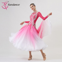 B-2269 personnalisé nouvelle robe de danse de salon standard international robes de danse de salon en soie perlée de haute qualité à vendre