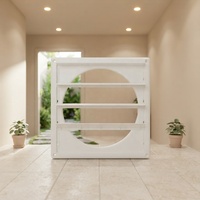 Grille d'aération carrée moderne en plastique pour extérieur, 4, 5, 6, 8 pouces, blanche, à persiennes, pour mur extérieur