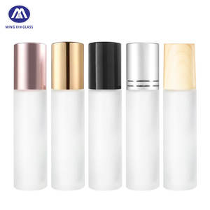 Custom Morandi 10ml di alluminio smerigliato Roll-On bottiglia di profumo stampa a caldo con pompa Sayer per olio Roll-On Logo in malesia - Product Image 4