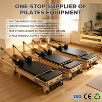 Machine de Pilates en bois portable et durable pour studio de Pilates, entraînement du tronc, entraînement de yoga, lit de fitness