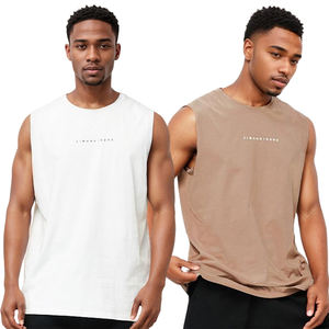 Vêtements de gymnastique Chemise d'entraînement sans manches en coton pour hommes Débardeur de musculation Vêtements de sport pour hommes Gilets pour hommes Débardeur musculaire - Product Image 3