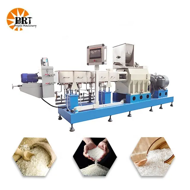 electric artificial rice production machine line manufacturer fortified rice making machine in china