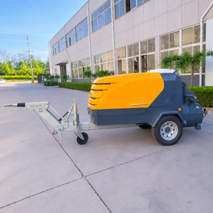 Pompe mélangeuse de mortier semi-sèche mobile diesel 55 kW pour travaux de nivellement de sols en construction - Product Image 4