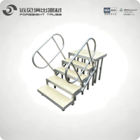 Einfache Installation Aluminium Hochzeits dekorationen Ausrüstung tragbare zusammen klappbare Bühnen treppe