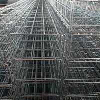 Goulotte à câbles en treillis métallique en acier au carbone industriel pour la construction, gestion des câbles anti-corrosion