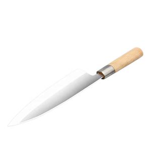 Coltello da cucina in acciaio inossidabile da 8 pollici in stile giapponese <span class=keywords><strong>Deba</strong></span> con manico in legno - Product Image 5