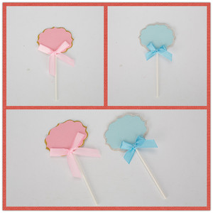 Cake Toppers Paper Round Die Cutting Handmade Birthday Decorations - Product Image 5