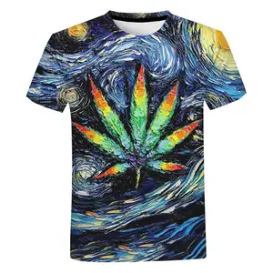 2022 Bob Marley weed printed t shirts for Men Custom All Over Print Tshirts Graphics Printed Tees 3D Clothing